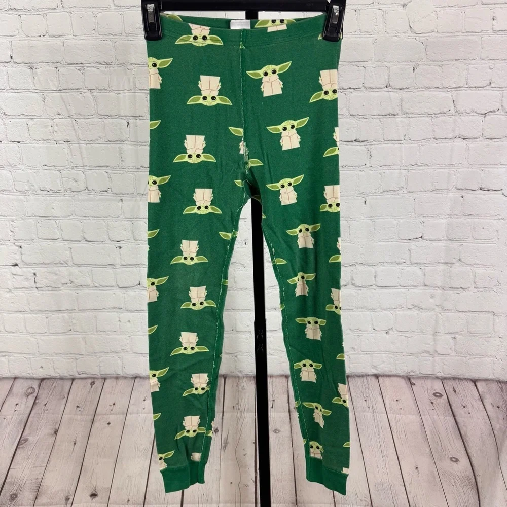 Hanna Andersson Baby Yoda Grogu Long Sleeve Pants Character Pajamas Size 10